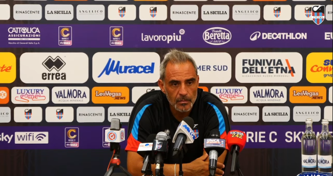 Catania-Foggia, Toscano alla vigilia: “Carichi sì, ma massima concentrazione fin dal primo minuto”