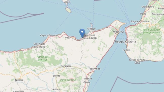 Scossa di terremoto nel Messinese
