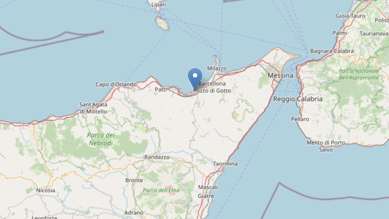 Scossa di terremoto nel Messinese