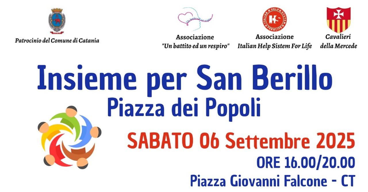 Solidarietà, cultura e condivisione a Catania: tutto pronto per “Insieme per San Berillo – Piazza dei Popoli”