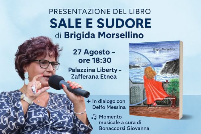 A Zafferana Etnea l’incontro con Brigida Morsellino e il suo “Sale e Sudore”