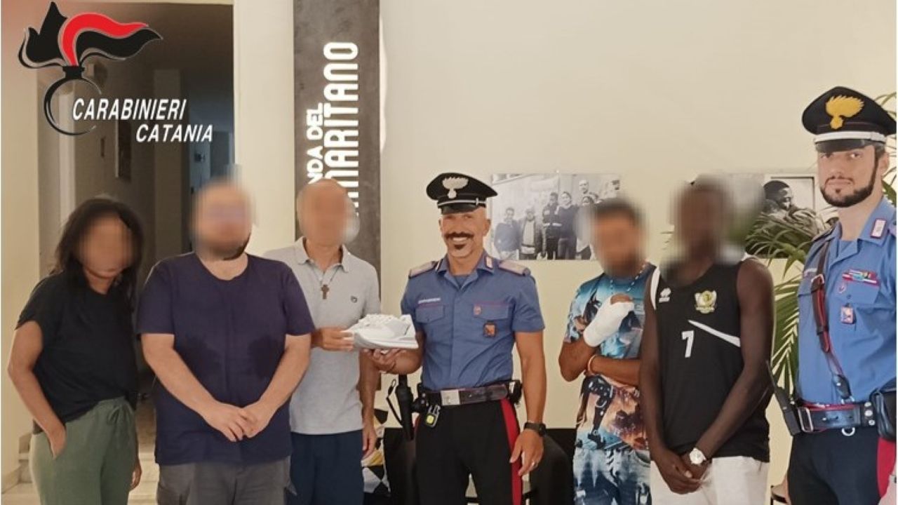 Catania, maxi sequestro di scarpe contraffatte: finiscono alla Locanda del Samaritano