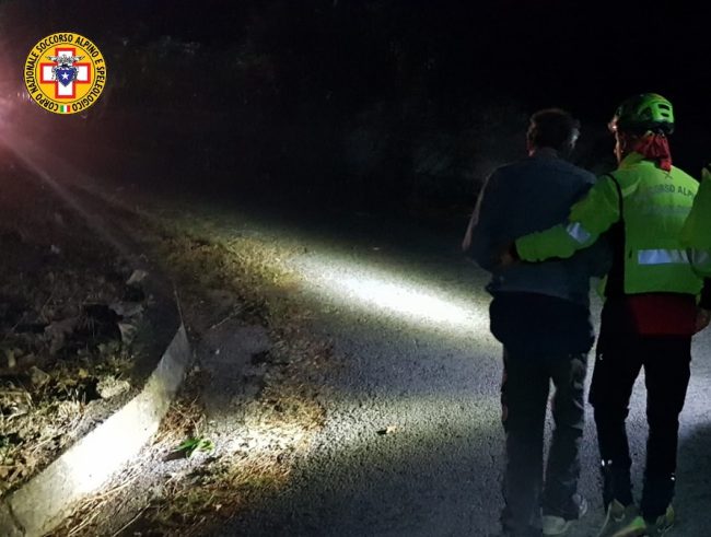 Ritrovato l’uomo scomparso ieri nel Palermitano: salvato dal soccorso alpino