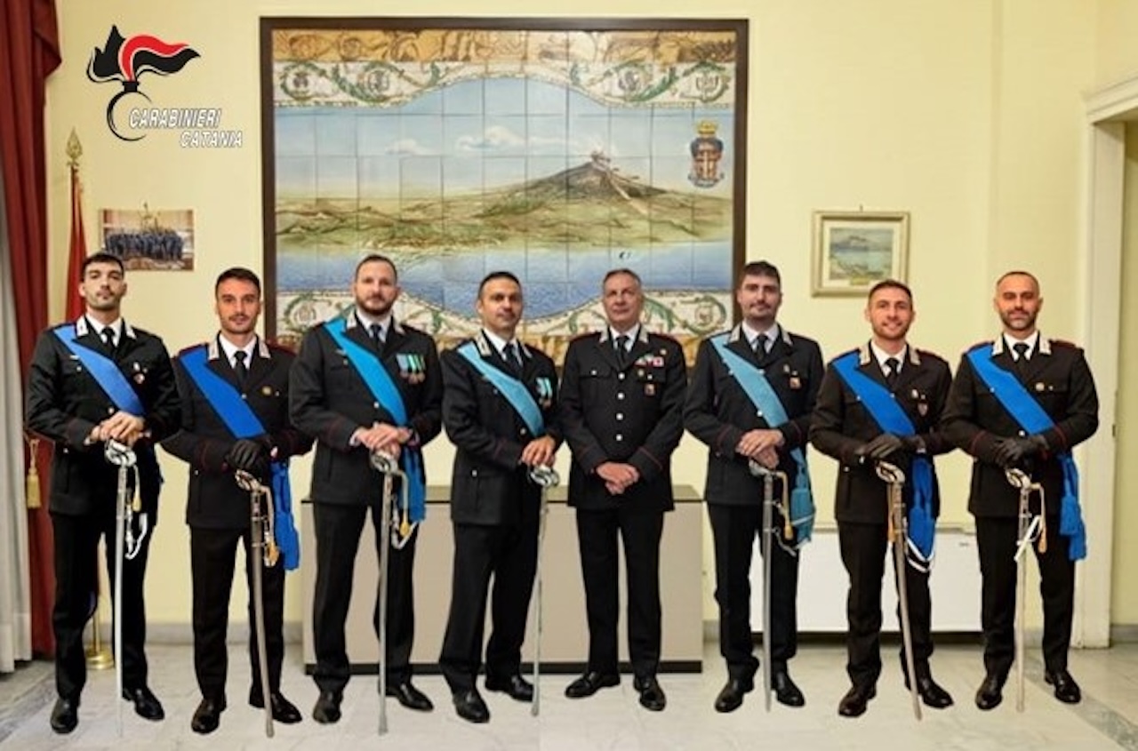 Catania, sette nuovi Ufficiali al comando provinciale dei carabinieri