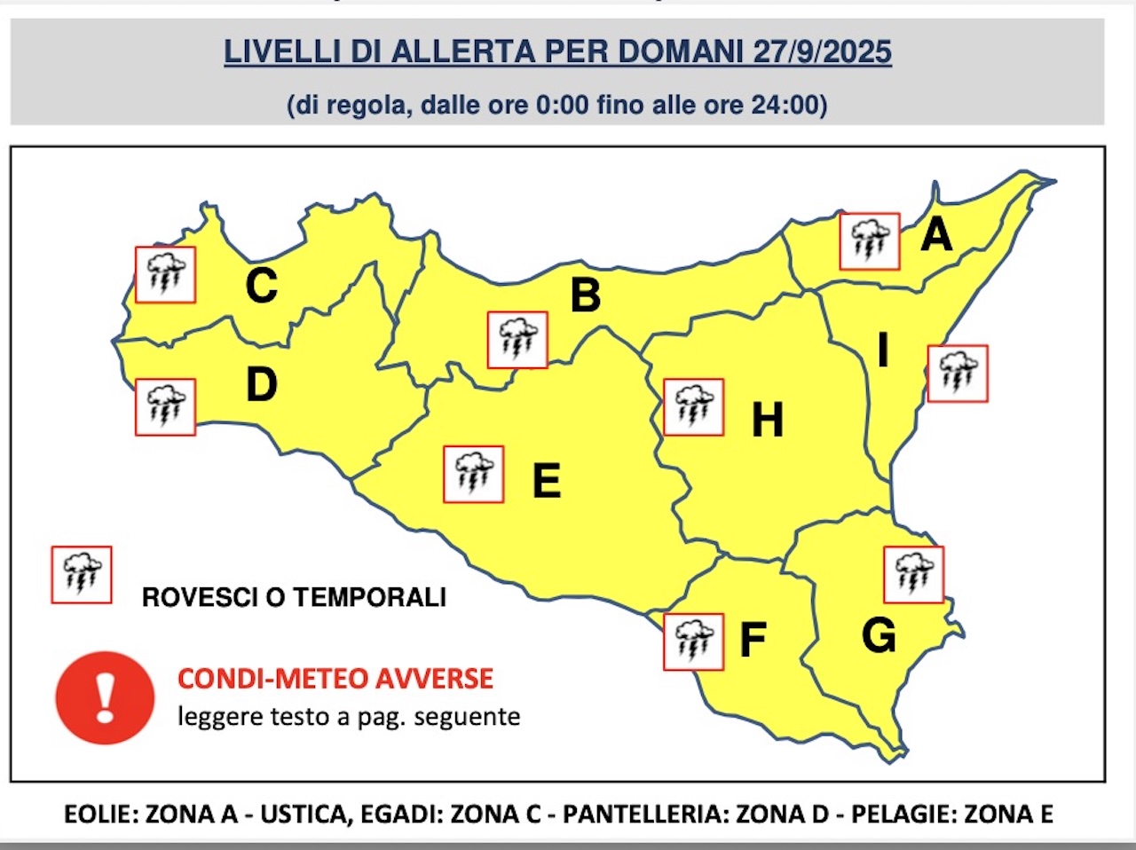 allerta meteo sicilia