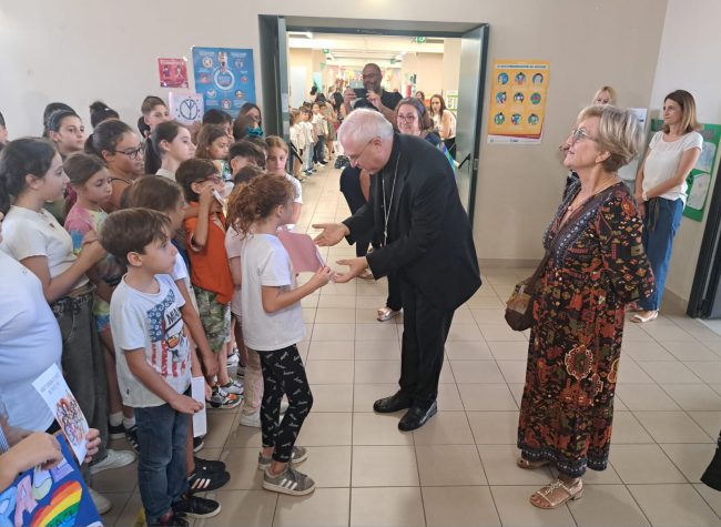 Il “San Giorgio” accoglie Monsignor Luigi Renna, grande festa – VIDEO e FOTO