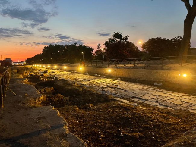 Marsala, nuova illuminazione per l’antica strada romana del Parco Lilibeo