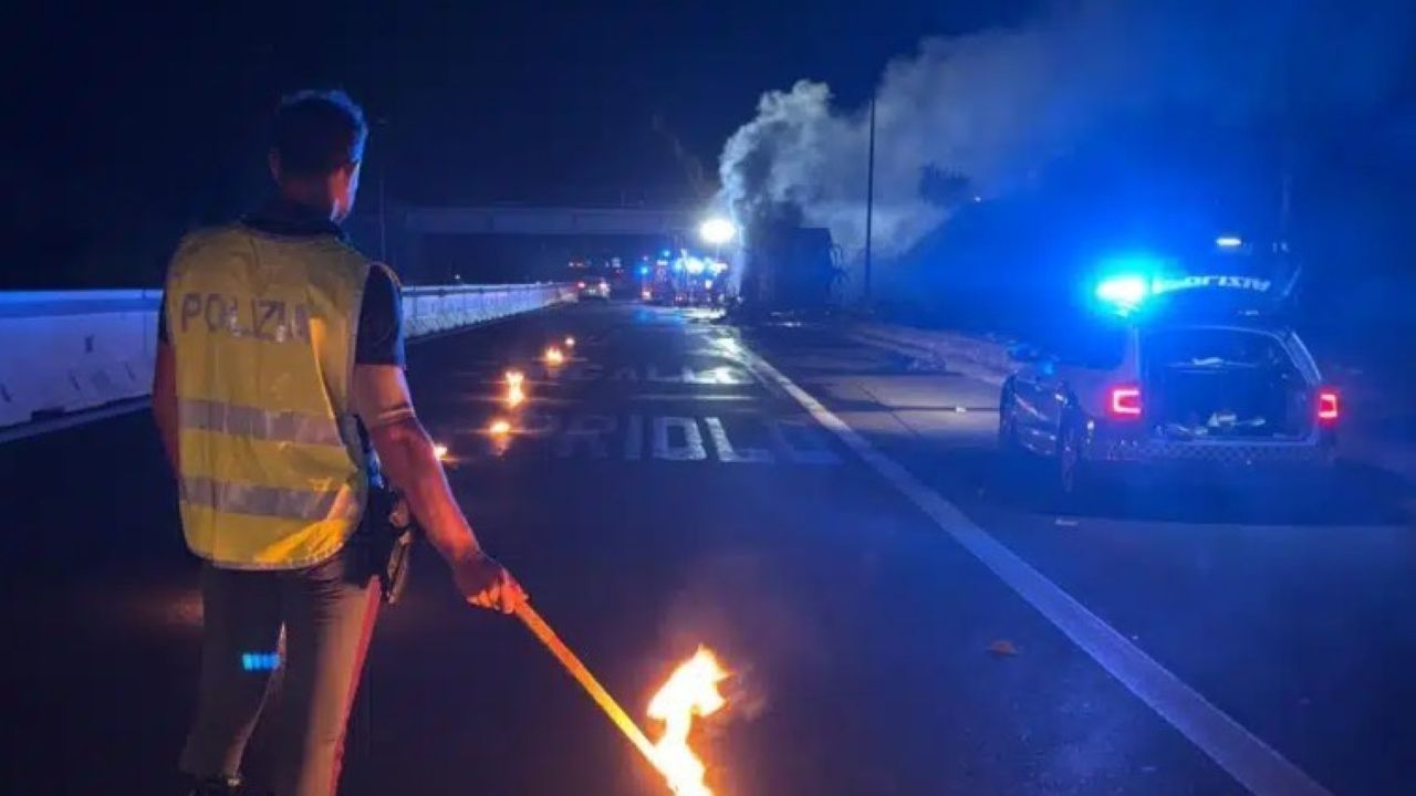 Veicolo in fiamme sulla Stradale 114: deviazioni verso Catania