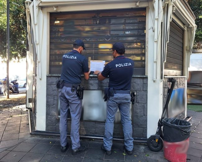 Catania, chiosco di San Cristoforo chiuso per 7 giorni: era ritrovo di pregiudicati