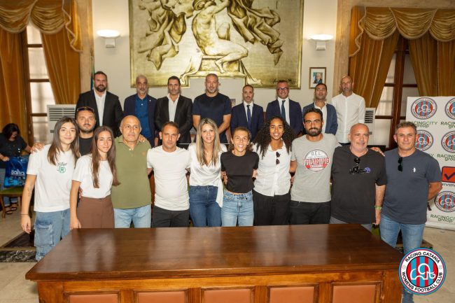 Presentato il progetto Racing Catania Women’s, calcio femminile protagonista