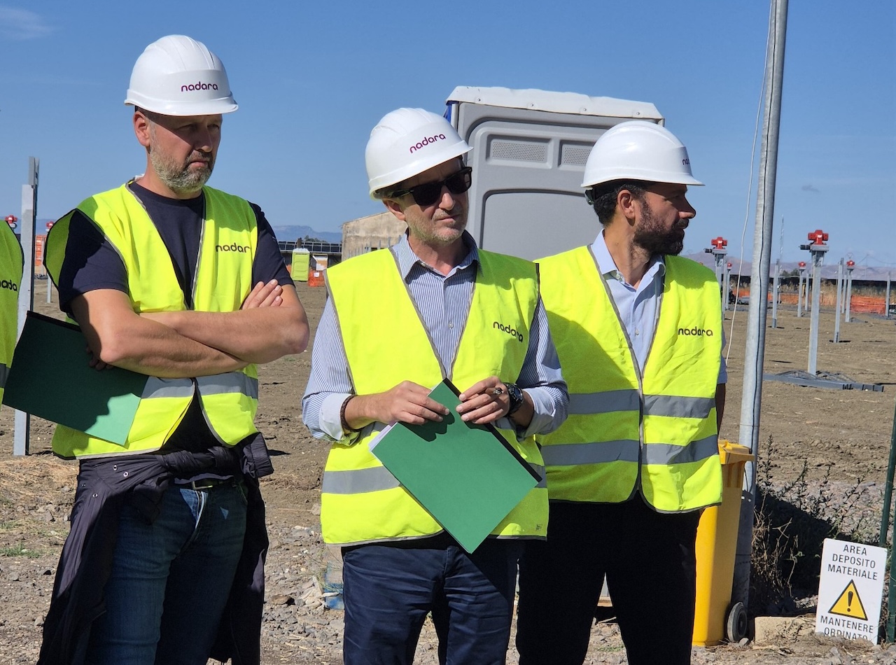 Belpasso, il sindaco Caputo in visita al cantiere fotovoltaico Nadara: accordo da 490mila euro per la comunità