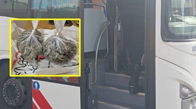 Di ritorno da Catania, minore arrestato a Randazzo con la droga sul bus di linea