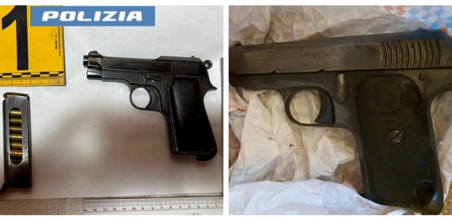Catania, sequestrate pistole pronte all’uso: in manette 2 soggetti