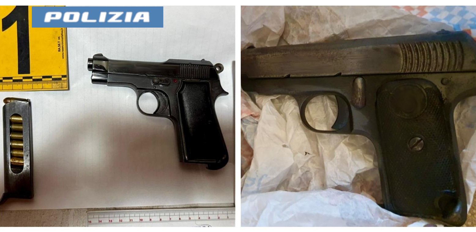 Catania, sequestrate pistole pronte all’uso: in manette 2 soggetti Catania, sequestrate pistole pronte all’uso: in manette 2 soggetti