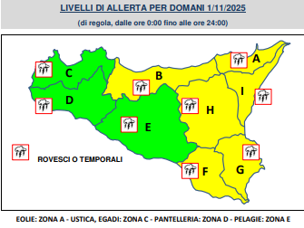 previsioni meteo di domani