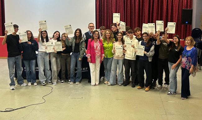 Consegna delle Certificazioni Oxford Test of English all’Istituto Comprensivo “Cavour” di Catania