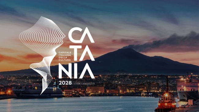 Catania Capitale della Cultura, il logo della candidatura è un inno alla città: mare, Etna e Sant’Agata