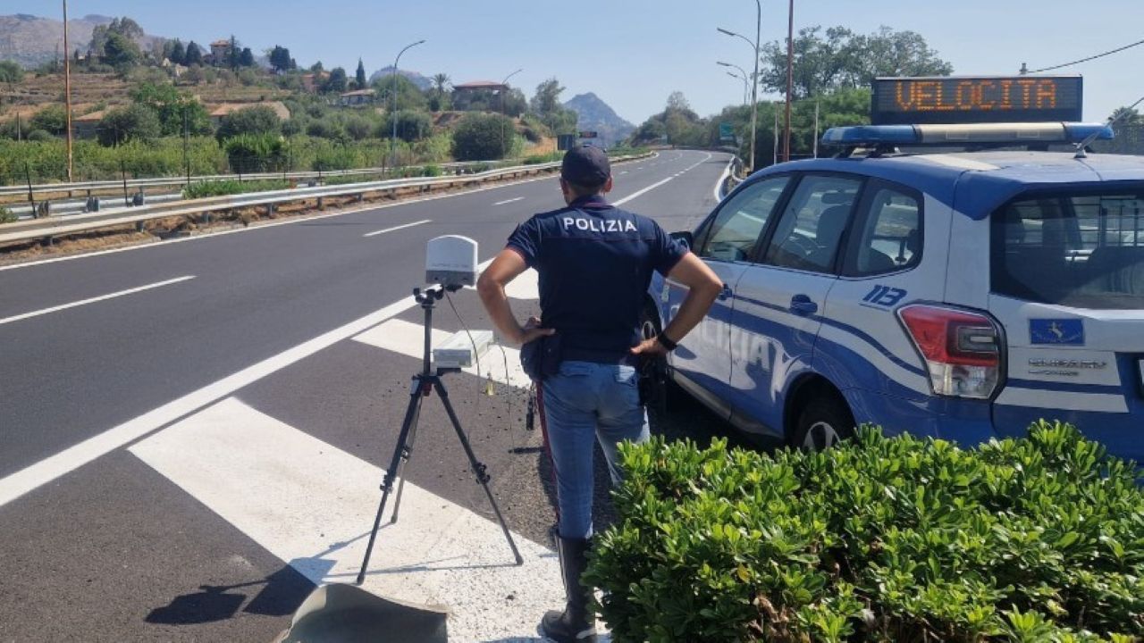 Autovelox su A18 e A20, ecco dove saranno attivi i controlli della Polizia Stradale