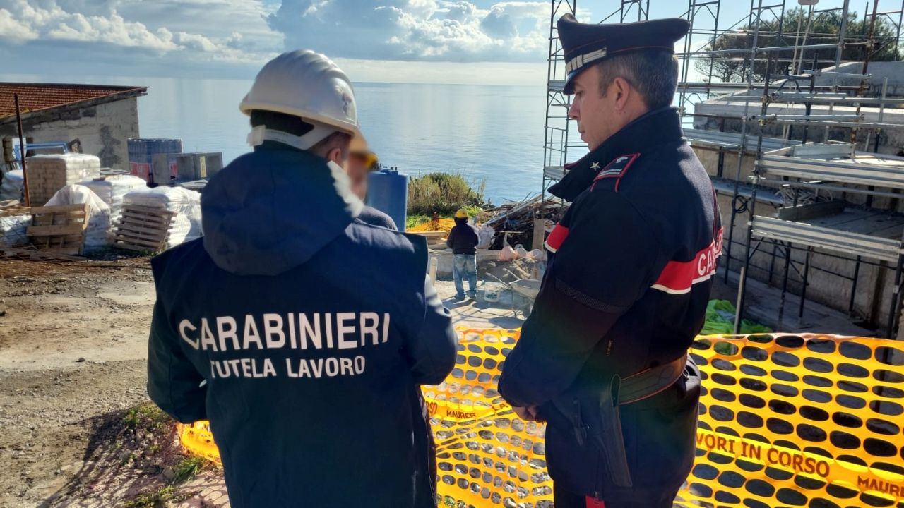 Palermo, controlli “a tappeto” nei cantieri: 12 lavoratori in nero e 9 aziende sospese