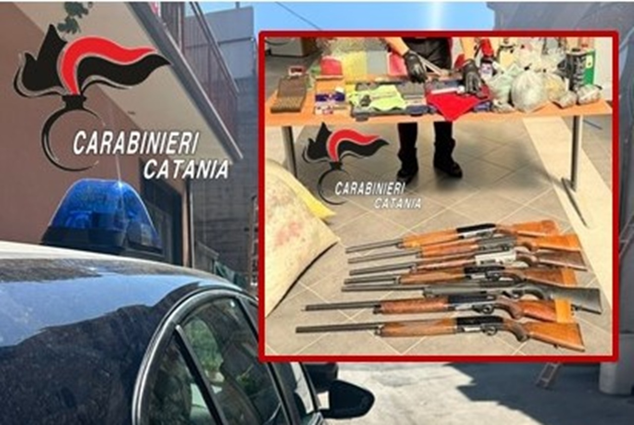 Scordia, “santabarbara” in casa: 57enne scoperto