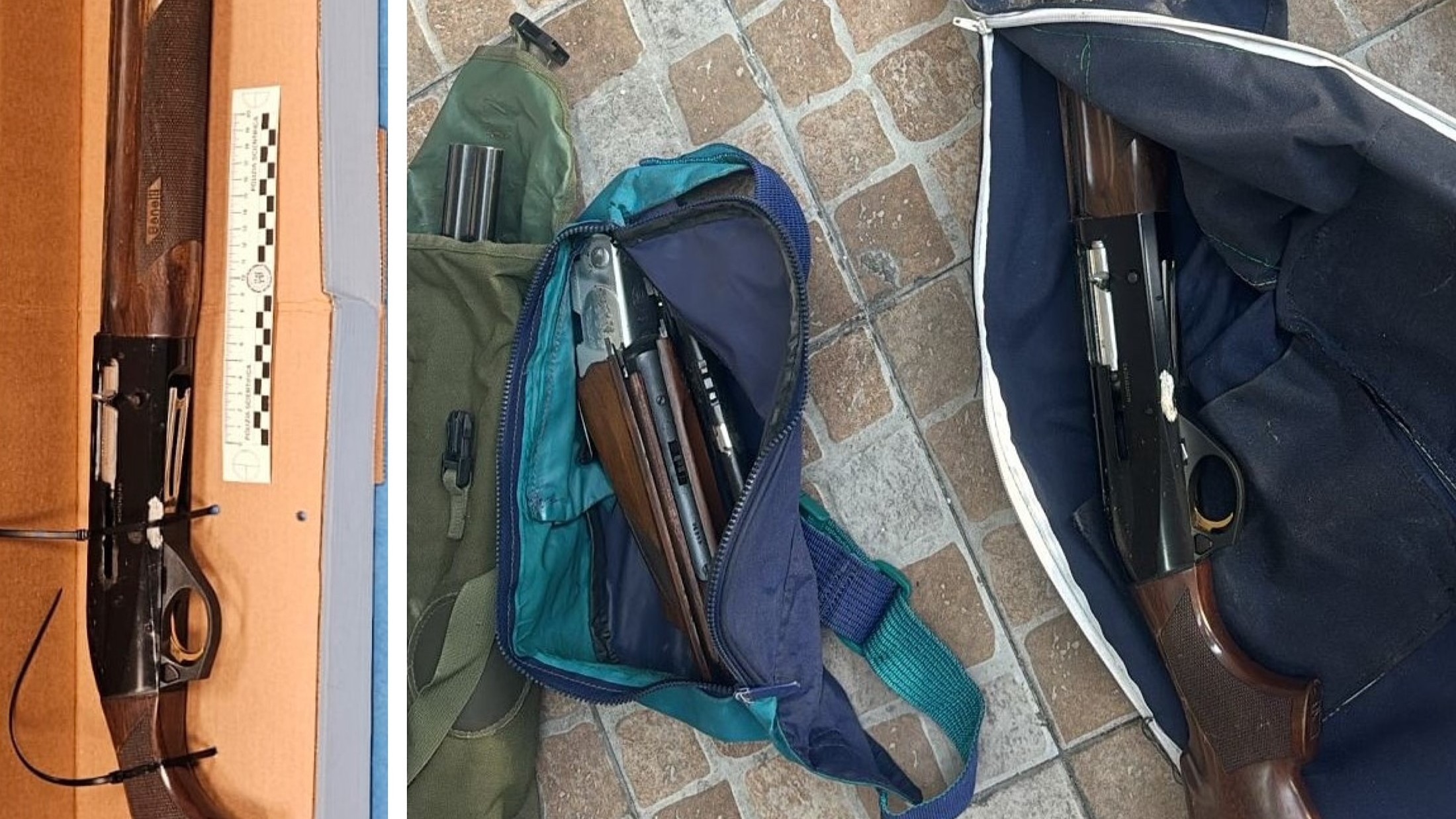 Catania, blitz della Polizia a Librino: sequestrati cinque fucili in un borsone