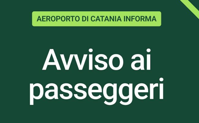 Sciopero generale nazionale: domani possibili disagi all’Aeroporto di Catania Fontanarossa