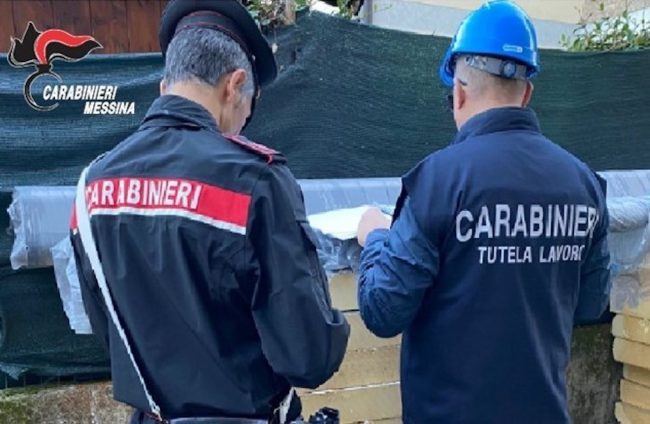 Tortorici, controlli in un cantiere edile: denunciato il titolare e sanzioni per oltre 16mila euro