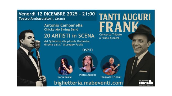 Countdown per il concerto–evento “Tanti Auguri Frank” di Antonio Campanella e della Chicky Mo Swing Band