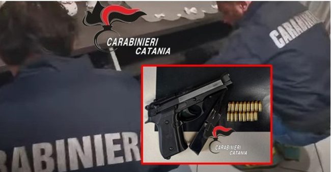 Catania, nasconde in casa una pistola modificata e munizioni: arrestato un minorenne