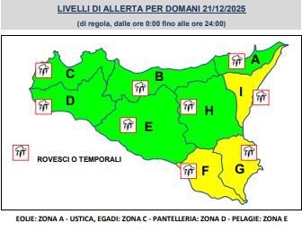 meteo del 21 dicembre