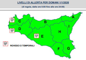 previsioni dell'1/01/2026