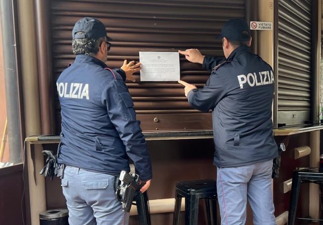 Biancavilla, chiosco chiuso per 7 giorni perché ritrovo abituale di pregiudicati