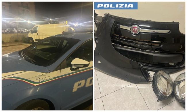 Dai paesi a Catania per rubare parti di auto: beccati con un furgone carico e denunciati