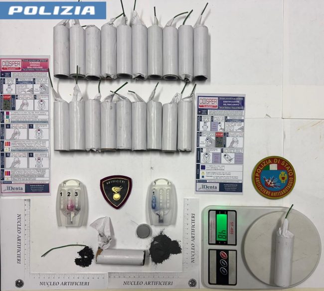 Capodanno a Catania, ordigni e fuochi d’artificio illegali: due arresti in via Plebiscito