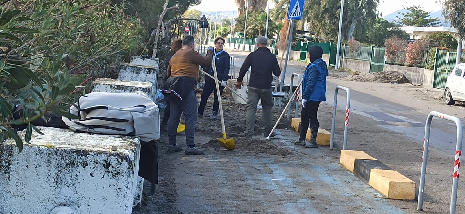 Mascali riparte dopo il Ciclone Harry: riaperta la pista ciclabile sul lungomare