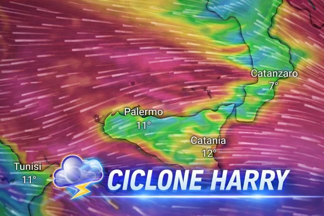“Sembra l’Apocalisse”: la Sicilia nella morsa del ciclone Harry tra vento furioso, evacuazioni e comuni blindati