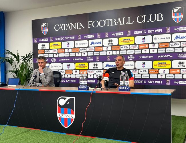Toscano in conferenza stampa: ci vorrà il miglior Catania, indietro non si torna.