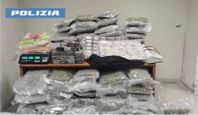 Droga come un magazzino: padre e figlio arrestati a Catania con 140 chili di stupefacenti