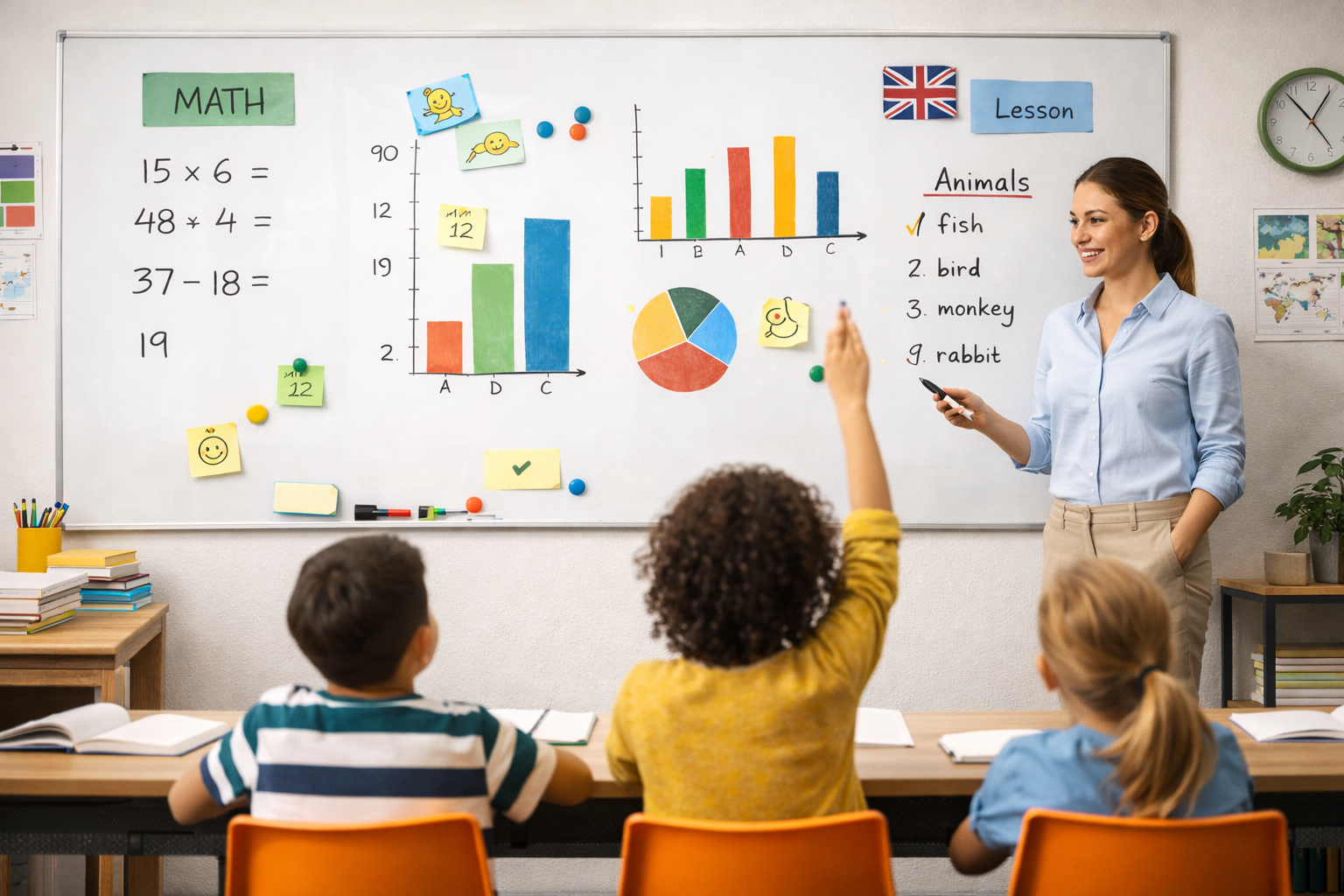 Lavagne cancellabili in classe – più interazione e migliori risultati nell’apprendimento