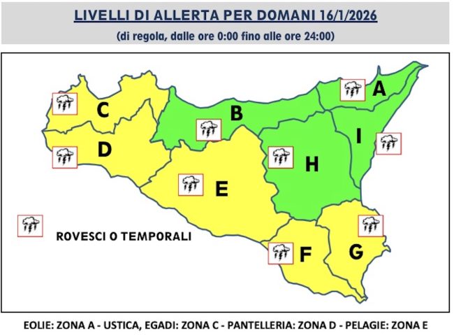 Meteo Sicilia, peggiora da domani con prime piogge in serata. Forte maltempo dal weekend