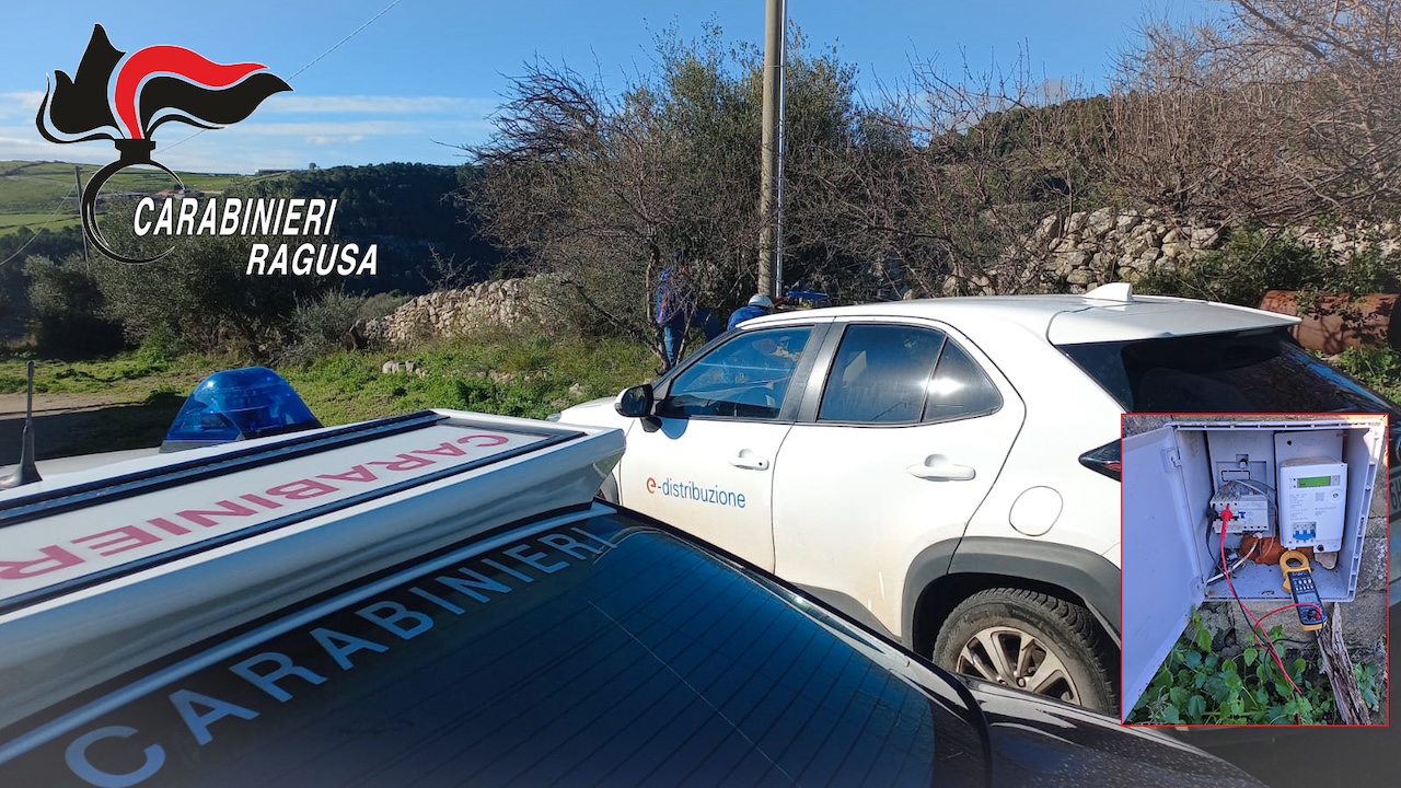 Ragusa Ibla, furto di energia elettrica da 55mila euro: arrestato imprenditore agricolo