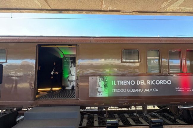 Arriva a Palermo il “Treno del Ricordo”, memoria delle Foibe