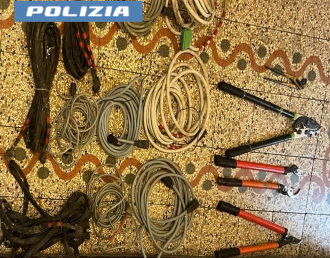 Contrasto ai furti di rame: la Polizia di Stato arresta in flagranza 2 catanesi