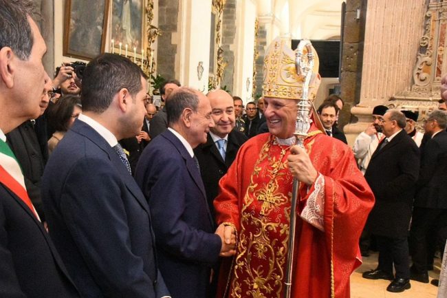 Sant’Agata, Schifani a Catania: «Nessuno sarà lasciato solo dopo il ciclone»