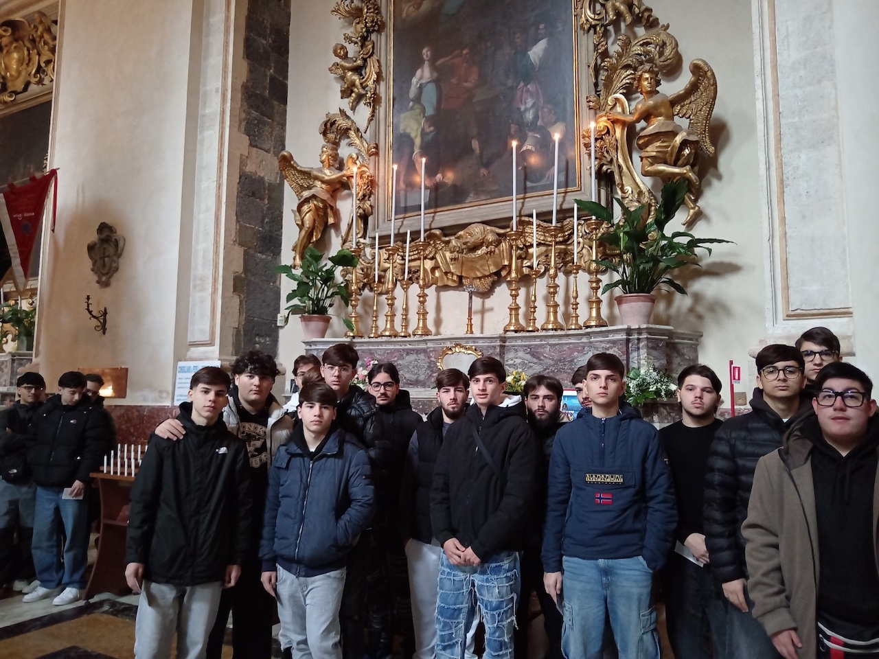Gli studenti del Cannizzaro davanti alle reliquie di Sant’Agata: fede ed emozione nell’Anno Giubilare Agatino