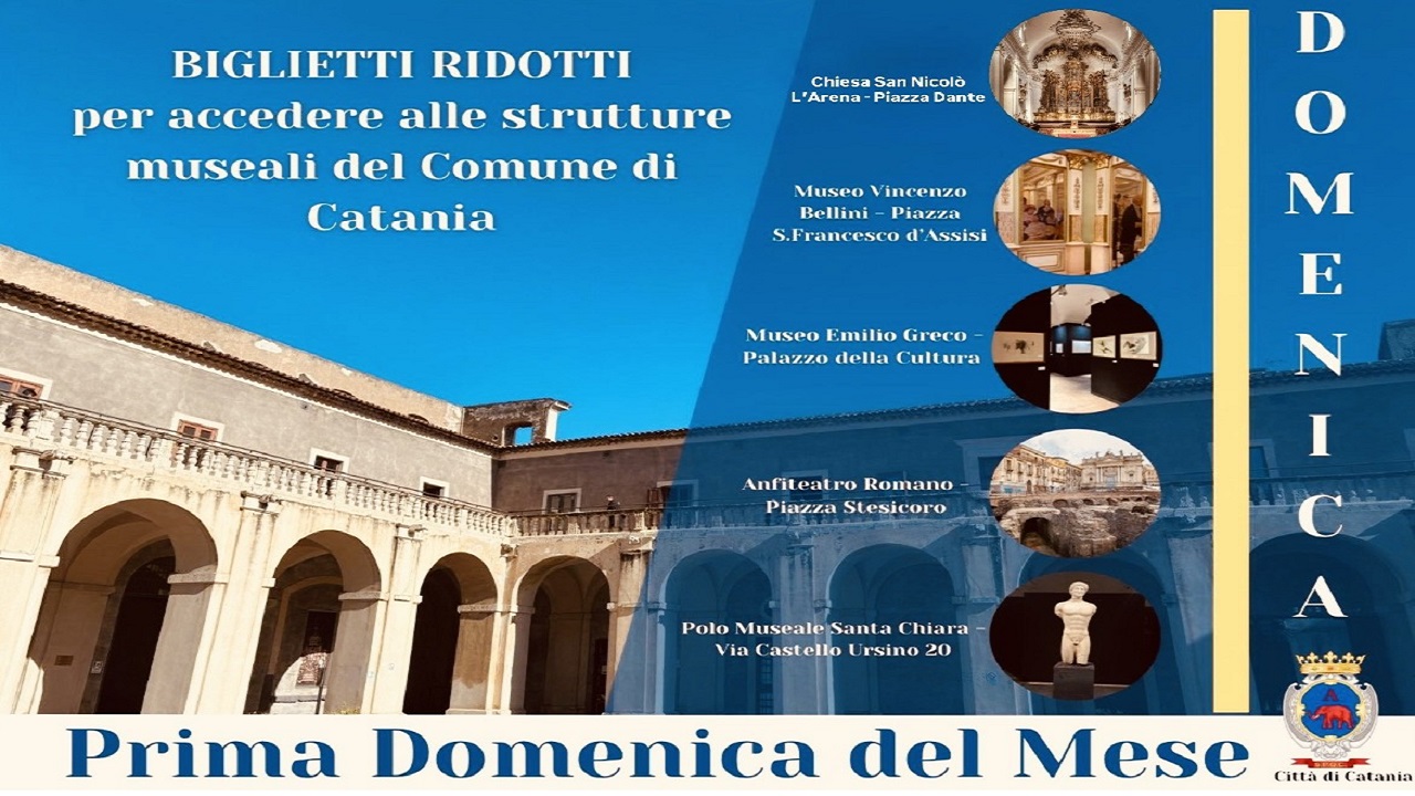 “Domenica al museo” a Catania: ingresso a tariffe agevolate