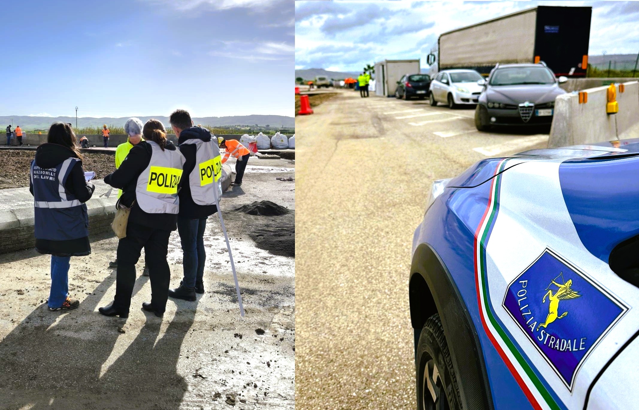 Gela, controlli in un cantiere sulla SS 117 bis: riscontrate irregolarità su sicurezza e segnaletica