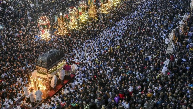 Processione di Sant’Agata, le tappe del giro interno tra le vie del centro storico catanese