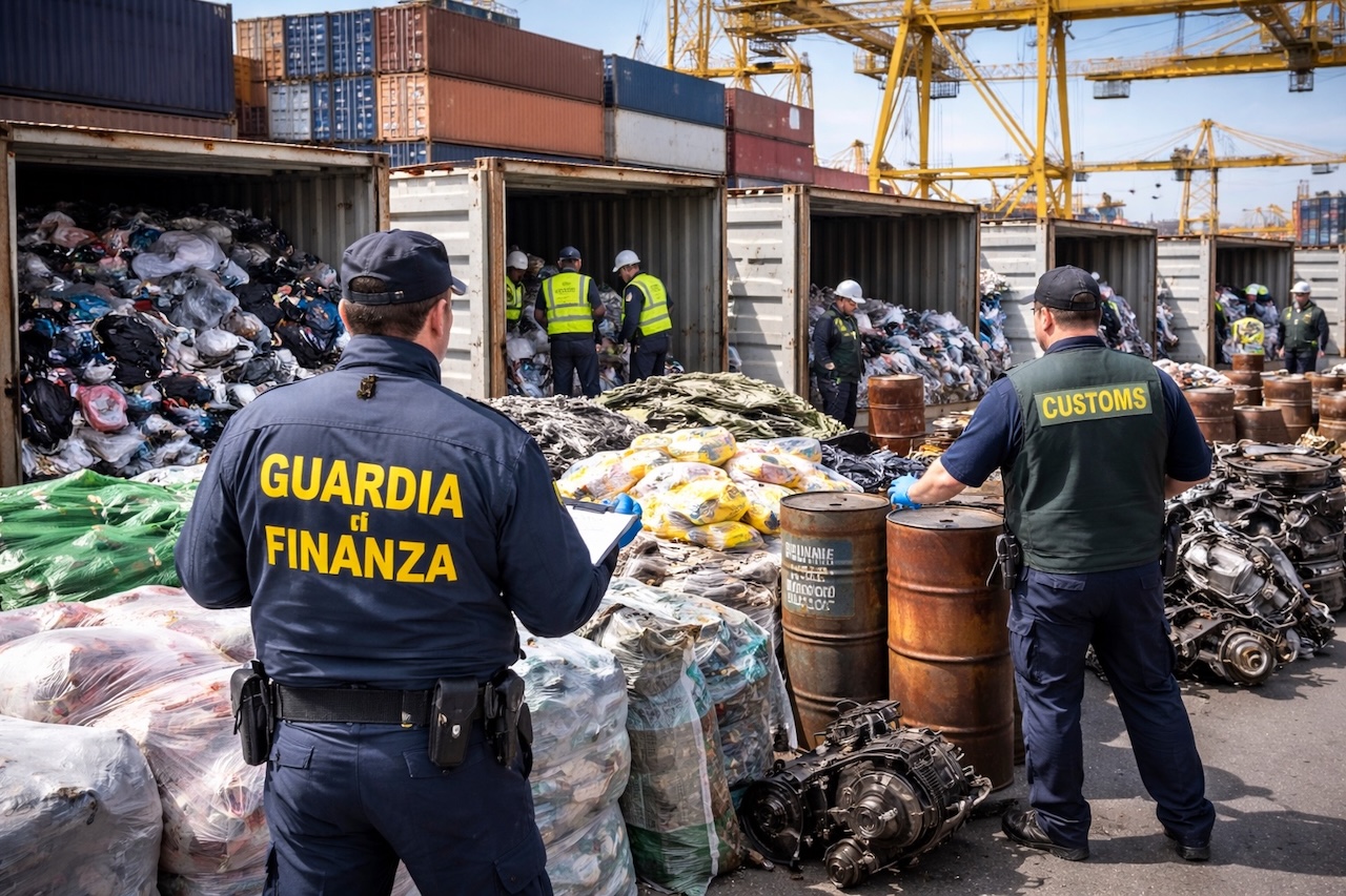 Traffici illeciti di rifiuti e sostanze nocive, sequestri record nell’operazione internazionale Demeter