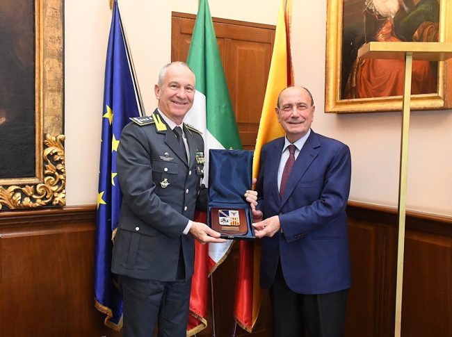 Schifani incontra il comandante interregionale della Guardia di finanza
